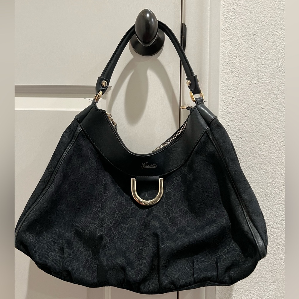 Gucci Handbag Black Canvas